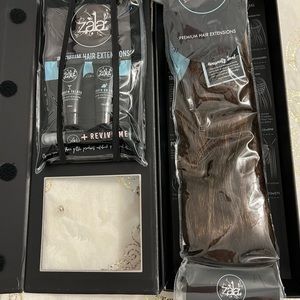 Brand new never worn zala hand tied weft extensions MOCHA BROWN